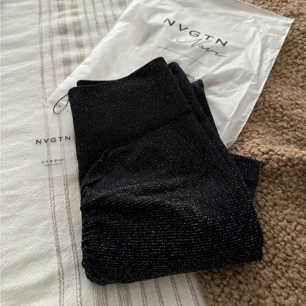 Black Shimmery Leggings